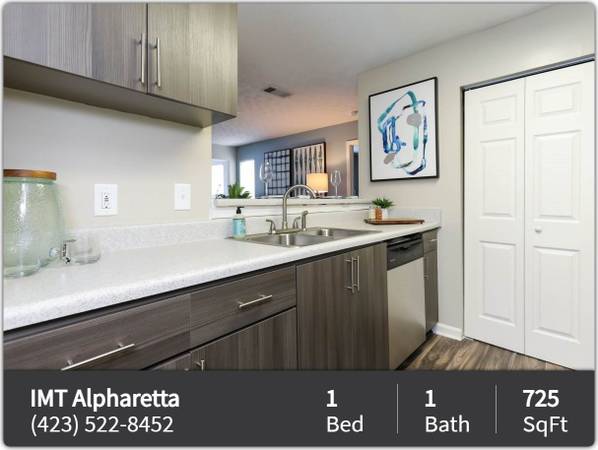 $1,450 / 1br - 725ft2 - This stylishly renovated 725 sq ft 1 bed / 1 bath is a must-see! (Alpharetta - North Point Mall)63921559838467121