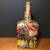 Glass bottle paper mache colorful art piece tiger 12in by 5.5in by 4in 5 thumbnail