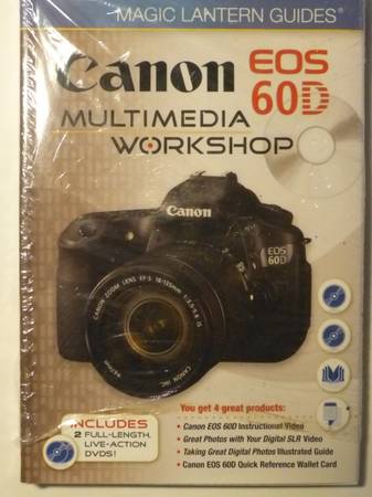 Canon EOS 60D Multimedia Workshop Magic Lantern Guides New & Sealed w/ 1