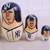 New York Yankees Russian Wood Nesting Dolls Jeter-Williams-Mussina 9 thumbnail