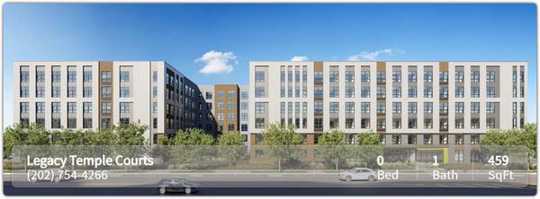 $1,722 / 459ft2 - Legacy Temple Courts – ¡Comutar es fácil! ¡Justo en la línea de autobús! (Washington)63896276484354121
