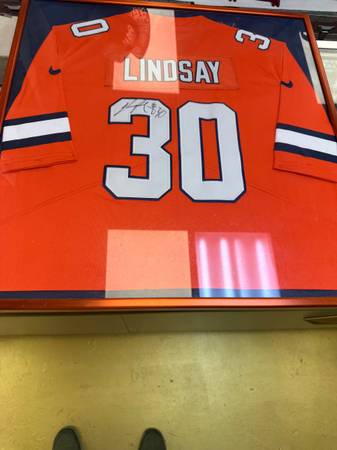 Phillip Lindsay jersey with autograph 1