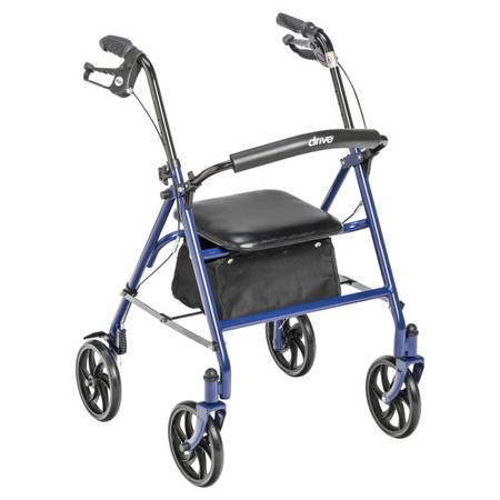 Durable 4 Wheel Rollator with 7.5" Casters Item # 10257BL-1 1
