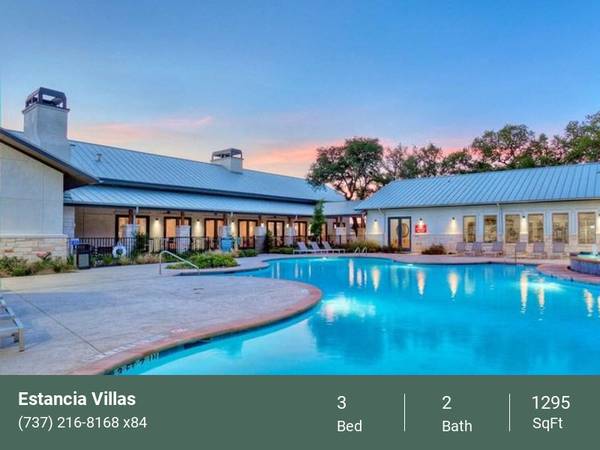 $1,736 / 3br - 1295ft2 - Modern Amenities and Luxury at Estancia Villas! Your Today (Estancia Hill Country)63922559567106120