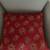 New Goose Down 24 x 24 Red Patterned Pillow 3 thumbnail