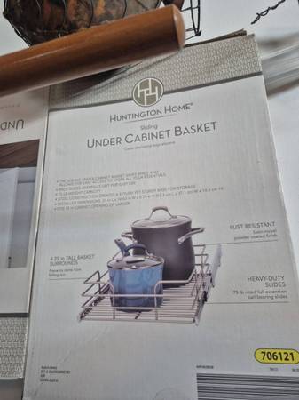 New in Boxes under cabinet basket pull out 1