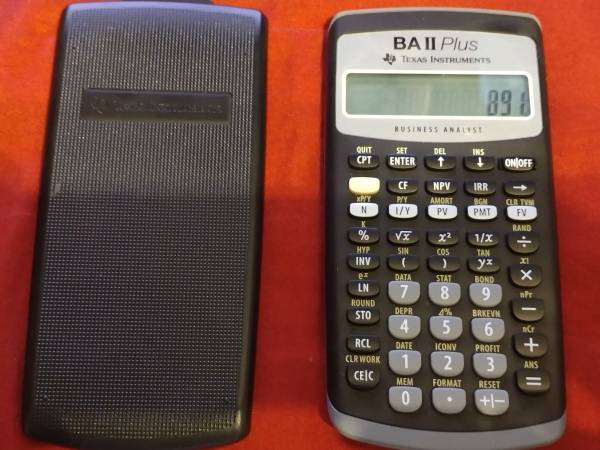 TI-BA II Plus 1