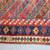 Antique 19th century Caucasian carpet or runner in blue and red 6 thumbnail