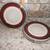 Set of 4 Gibson Elite Stoneware Salad Plates, Everston , Red, New/Open 1 thumbnail