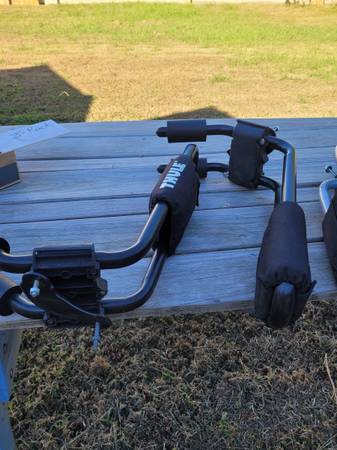 2 Pair Thule kayak ' J ' racks w/hardware for sale.  $25 ea pair 1