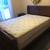 Queen sleigh bed with boxspring and mattress 11 thumbnail