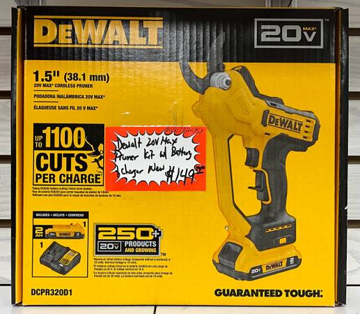 Dewalt 20V Max Pruner Kit W/ Battery & Charger New 1