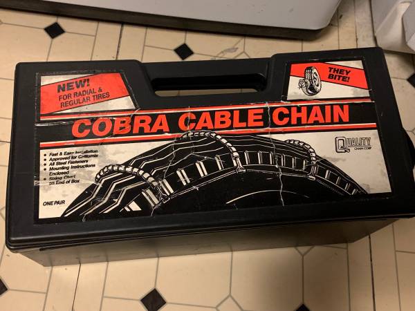 #1042 - Cobra Passenger Cable Tire Snow Ice Traction Chains Set 1