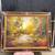 Large Vintage impressionistic Autumn River Landscape oil painting 12 thumbnail