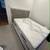 Modern Upholstered Queen velvet Bed Frame with Tall Channeled Headboar 1 thumbnail