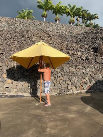 COMMERCIAL HD 2" pole umbrellas - pair 1