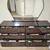 Dark Wood Dresser with 6 Drawers + Mirror 2 thumbnail