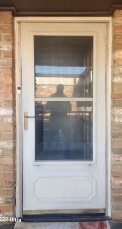 36" x 80" Beige, Storm Door 1