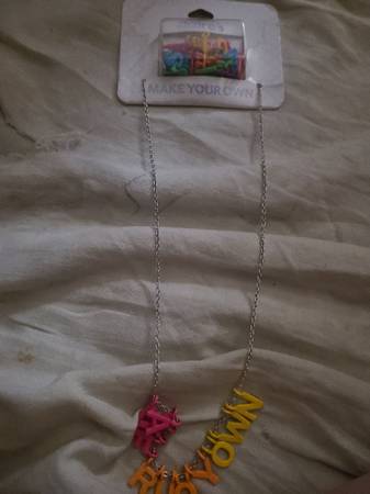 Claires necklace with letters 1