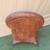 Pottery Barn woven bamboo rattan chair & ottoman 5 thumbnail