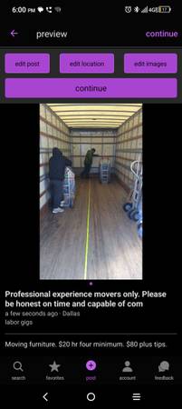 Professional experienced movers needed 1