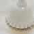 White Vintage Fenton Silver Crest Spanish Lace Milk Glass Bell 5 thumbnail
