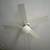 White 3-speed ceiling fan with light 1 thumbnail