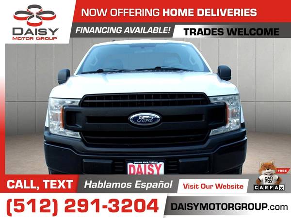 2018 Ford F150 F 150 F-150 XL Reg Cab caja de 8 pies por solo $232/mes - $12.999 (DAISY MOTOR GROUP)63439319377537121