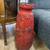 Vintage German Floor Vase Red 4 thumbnail