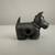 Heavy solid pewter Scottie Vintage Metal dog figurine Quartz clock 2 thumbnail