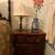 Elegant Vintage Dark Wood Nightstand/Small Dresser 1 thumbnail
