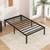 Twin size metal bed frame + luxurious mattress 3 thumbnail
