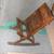 Vintage Forties Oak Rocking Chair with Folding Seat 3 thumbnail