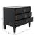 Black 3 drawer nightstand / accent chest - NEW 3 thumbnail
