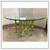 Mcguire Furniture Pistachio Bamboo + Leather Dining Table + Set Of Eig 5 thumbnail