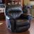 FULL SET - Leather Reclining Couch, Loveseat and Armchair - Brown 10 thumbnail