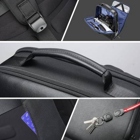 Mochila para portátil de 15,6 pulgadas, inteligente, convertible, ampliable, antirrobo - $50 (94402)63441875010945122