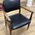 Vintage Gregson Walnut Wood Black Arm Chair. 2 thumbnail
