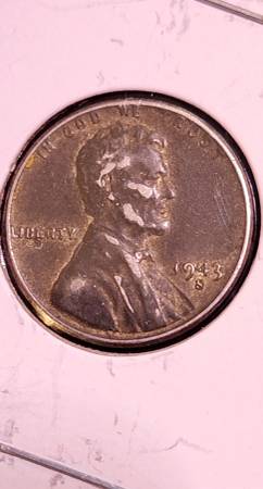 COIN 1943-S STEEL PENNY. - $4 (Seattle)63471421913089121