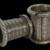 Antique Silver Tribal Asian Indian Bangles Pair cuffs silver 3 thumbnail