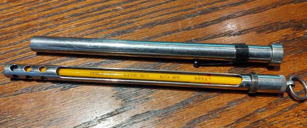 Kimball Thermometer ASTM 52C BUTA BPR 96327 in Metal Tube 1