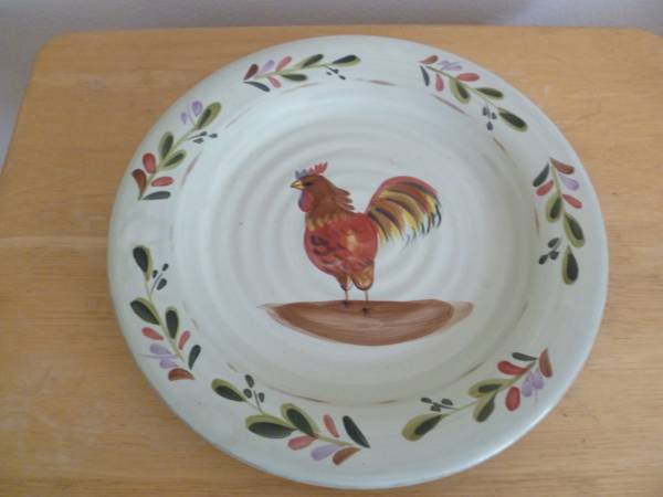 Vintage Rooster Serving Platter Plate 1
