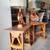 Mid century solid wood western furniture set 14 thumbnail