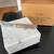 Vintage White Italian Marble block 5”x5”x3” NEW in box 2 thumbnail