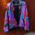 Vintage Track Nylon Windbreaker Jacket Southwest Aztec Bold Colors M 4 thumbnail