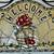 Large Hand-Painted Welcome Plaque - Ceramic, Wrought Iron 3 thumbnail