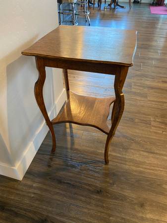 Antique Oak Side Table 1