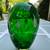 Green Cala Lilies Art Glass Vase 8” 5 thumbnail