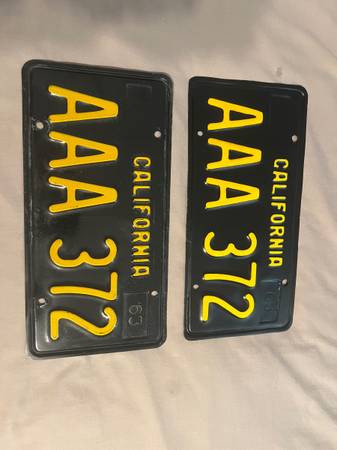 1963 license plates
