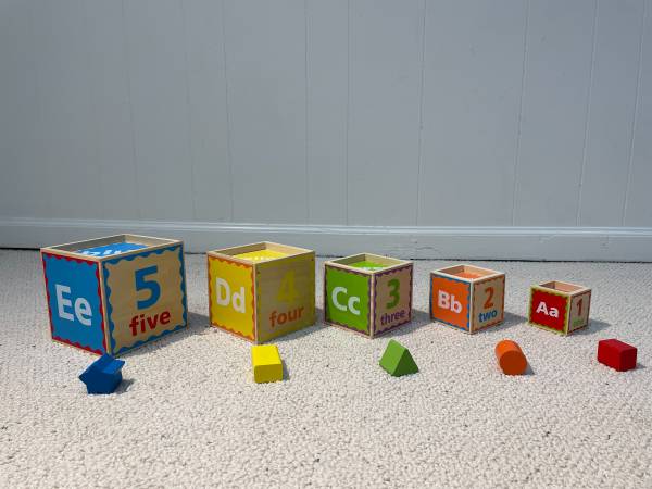 Hape Kid's Stacking/Pyramid of Play - $8 (Vienna)63471431501569121